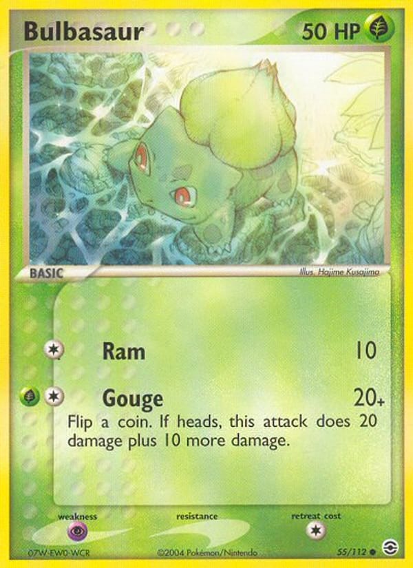 Bulbasaur, EX FireRed & LeafGreen · 55/112