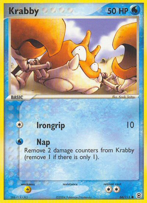 Krabby, EX FireRed & LeafGreen · 66/112