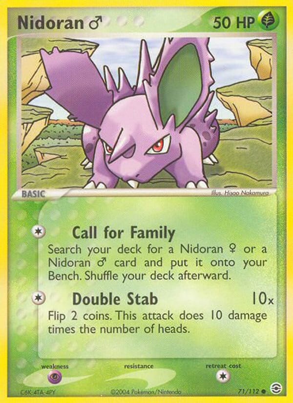 Nidoran M, EX FireRed & LeafGreen · 71/112