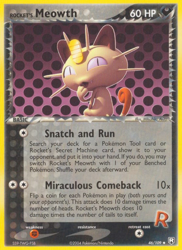 Rocket's Meowth, EX Team Rocket Returns · 46/109