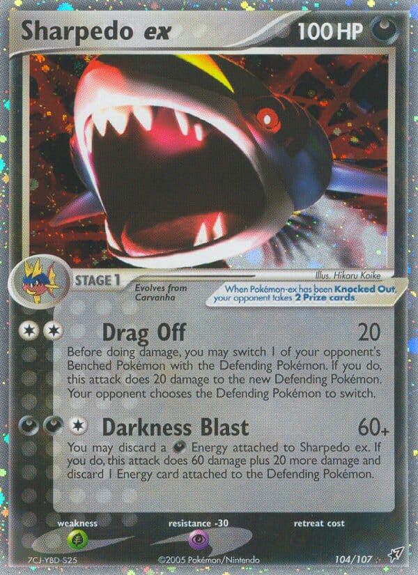 Sharpedo ex, EX Deoxys · 104/107