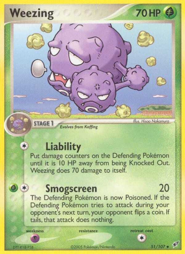 Weezing, EX Deoxys · 51/107