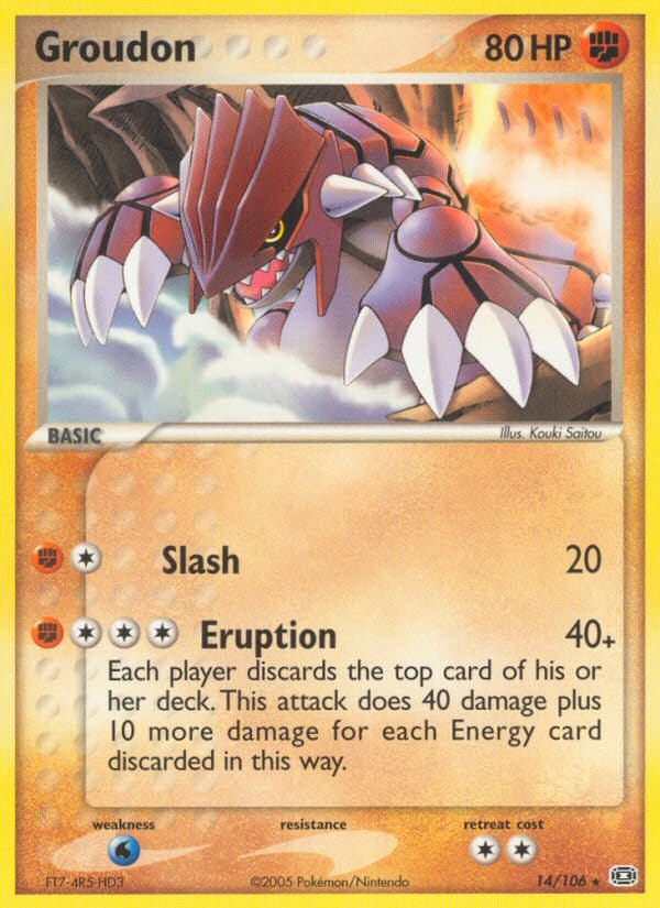 Groudon, EX Emerald · 14/106