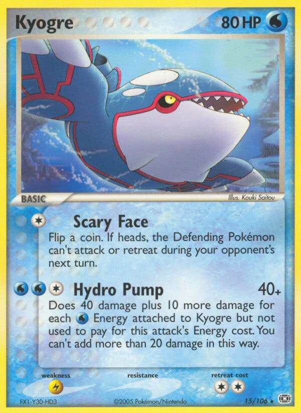 Kyogre, EX Emerald · 15/106