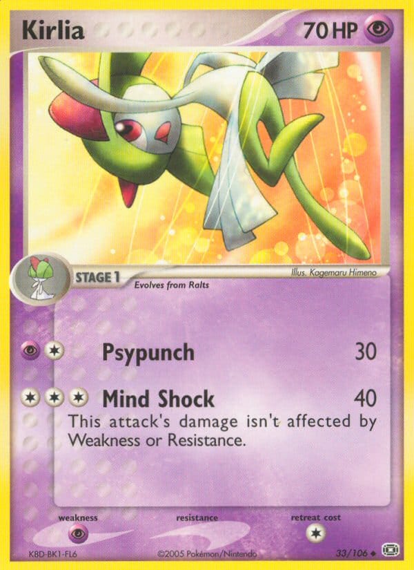 Kirlia, EX Emerald · 33/106