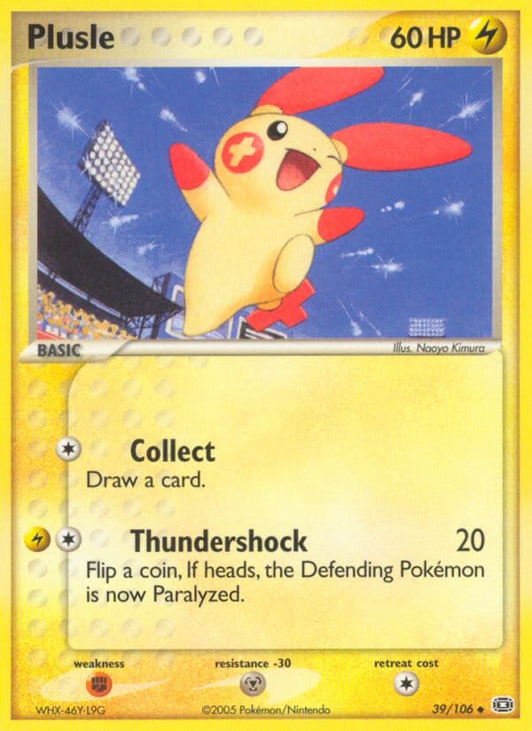 Plusle, EX Emerald · 39/106