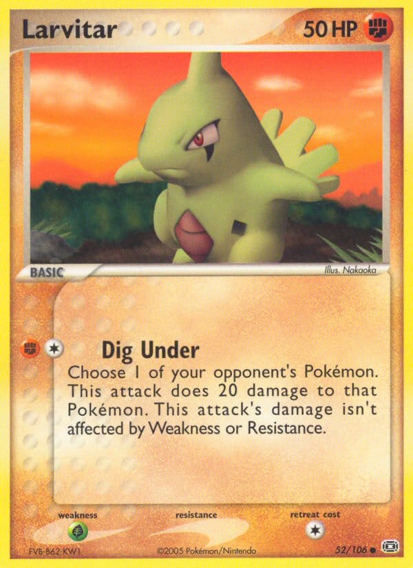 Larvitar, EX Emerald · 52/106