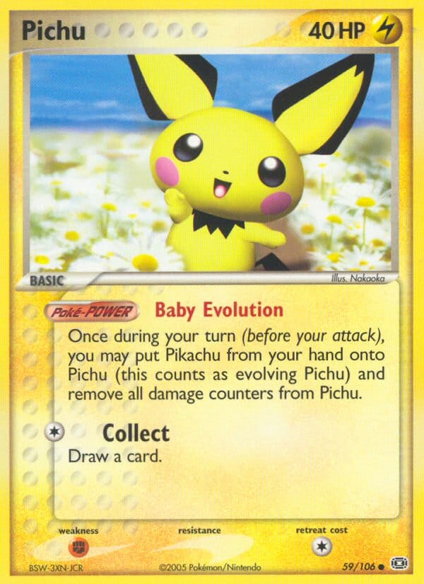Pichu, EX Emerald · 59/106