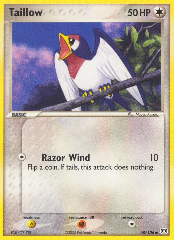 Taillow, EX Emerald · 68/106