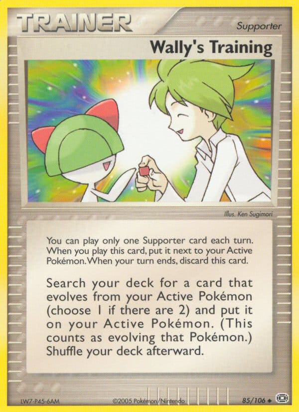 Wally's Training, EX Emerald · 85/106
