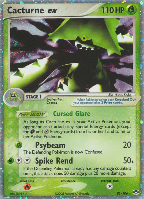 Cacturne ex, EX Emerald · 91/106