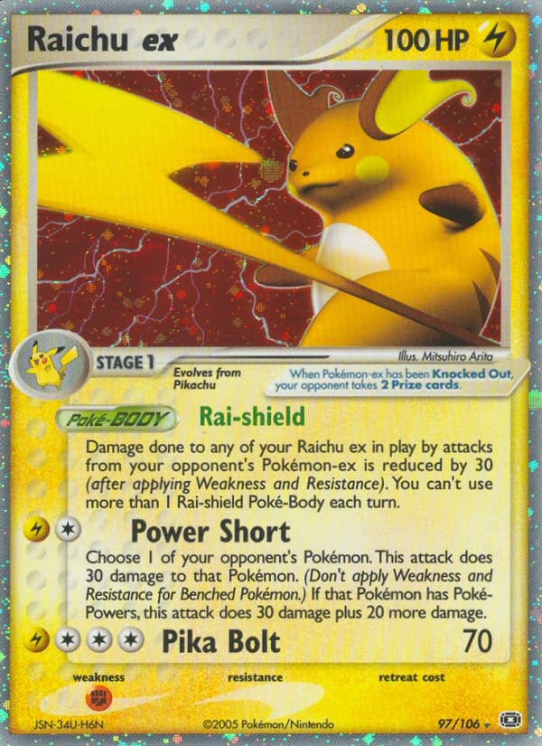 Raichu ex, EX Emerald · 97/106