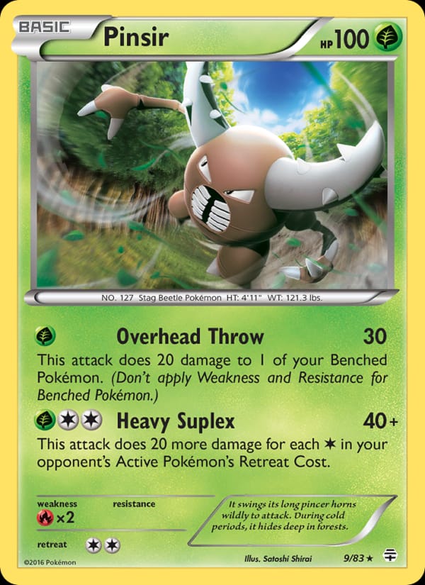 Pinsir, Generations · 9/83
