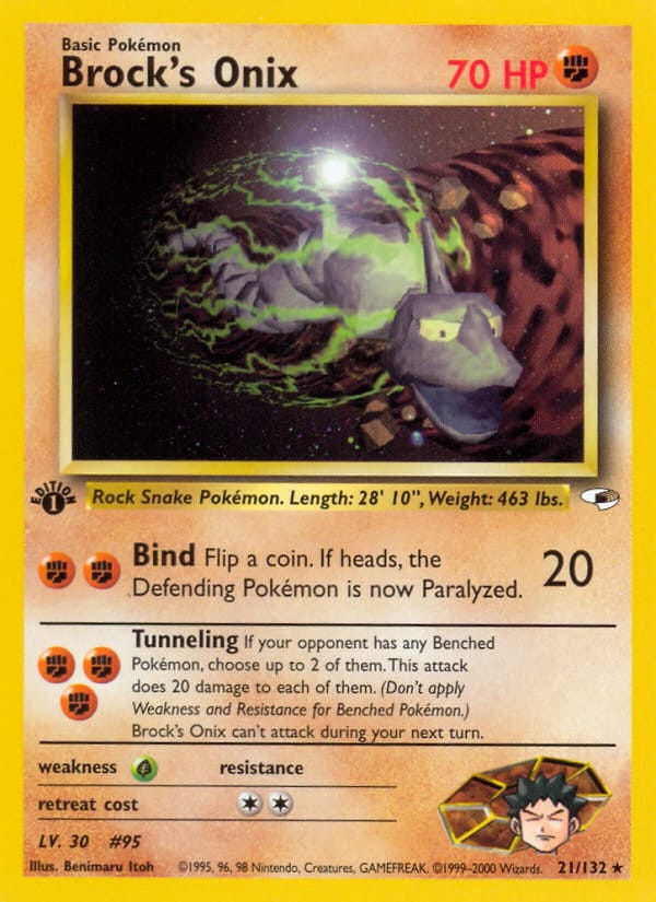 Brock's Onix, Gym Heroes · 021/132
