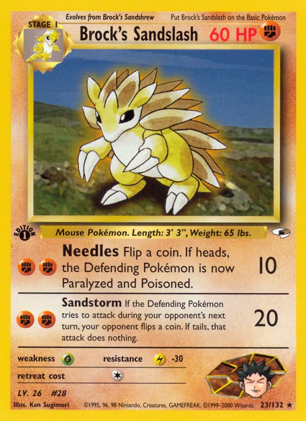 Brock's Sandslash, Gym Heroes · 023/132