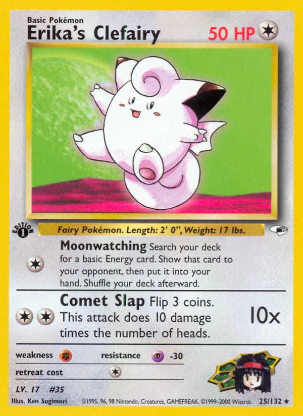 Erika's Clefairy, Gym Heroes · 025/132
