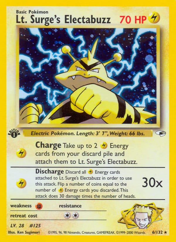 Lt. Surge's Electabuzz, Gym Heroes · 006/132