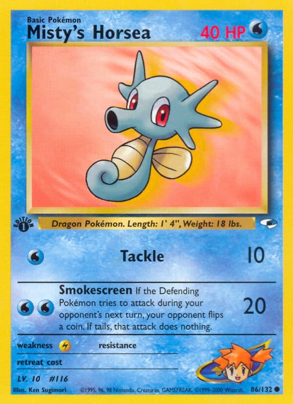 Misty's Horsea, Gym Heroes · 086/132