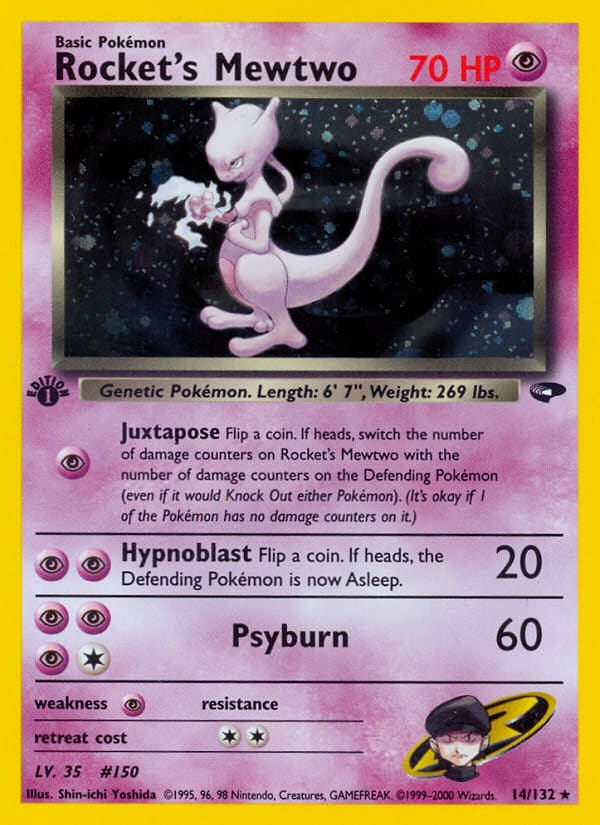 Rocket's Mewtwo, Gym Challenge · 014/132