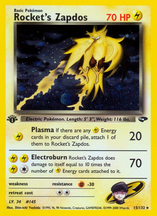 Rocket's Zapdos, Gym Challenge · 015/132