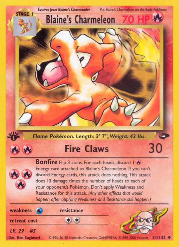 Blaine's Charmeleon, Gym Challenge · 031/132