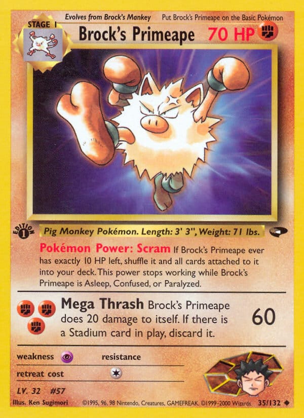Brock's Primeape, Gym Challenge · 035/132