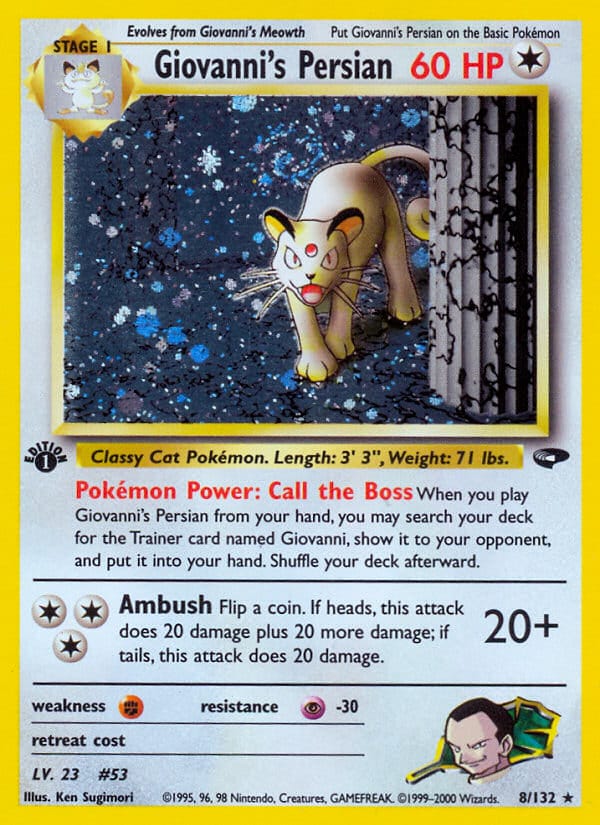 Giovanni's Persian, Gym Challenge · 008/132