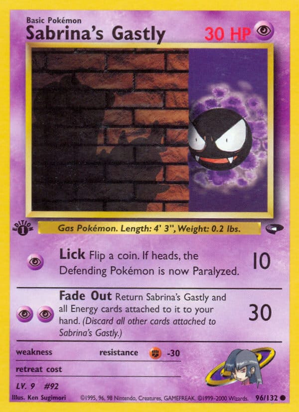 Sabrina's Gastly, Gym Challenge · 096/132