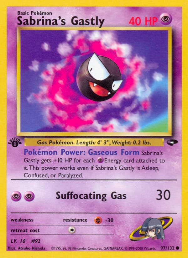 Sabrina's Gastly, Gym Challenge · 097/132
