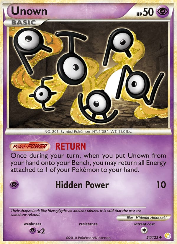 Unown, HeartGold SoulSilver · 54/123