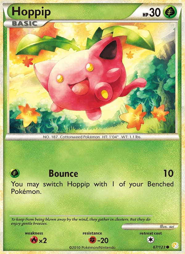 Hoppip, HeartGold SoulSilver · 67/123