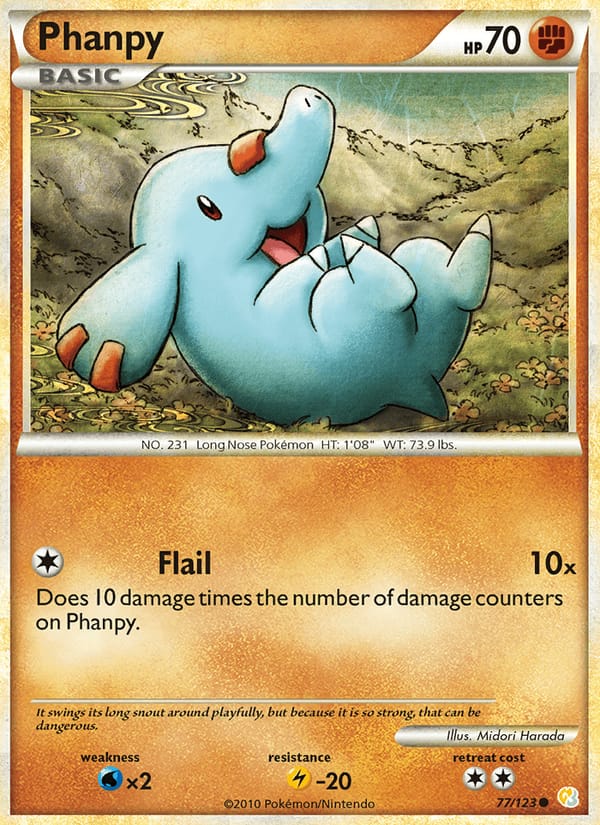 Phanpy, HeartGold SoulSilver · 77/123