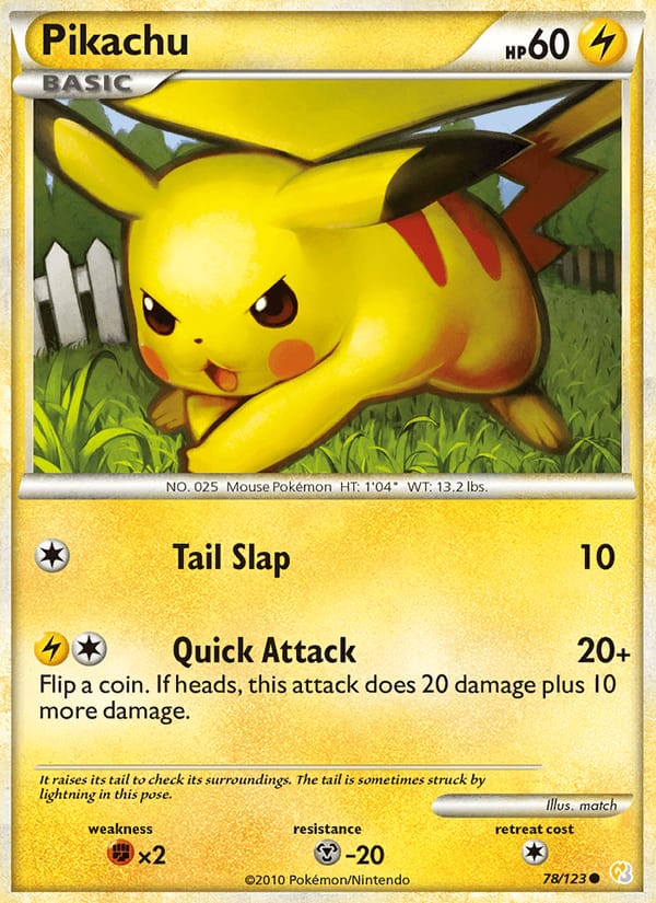 Pikachu, HeartGold SoulSilver · 78/123