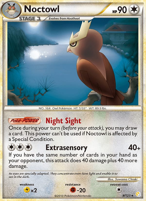 Noctowl, HeartGold SoulSilver · 8/123