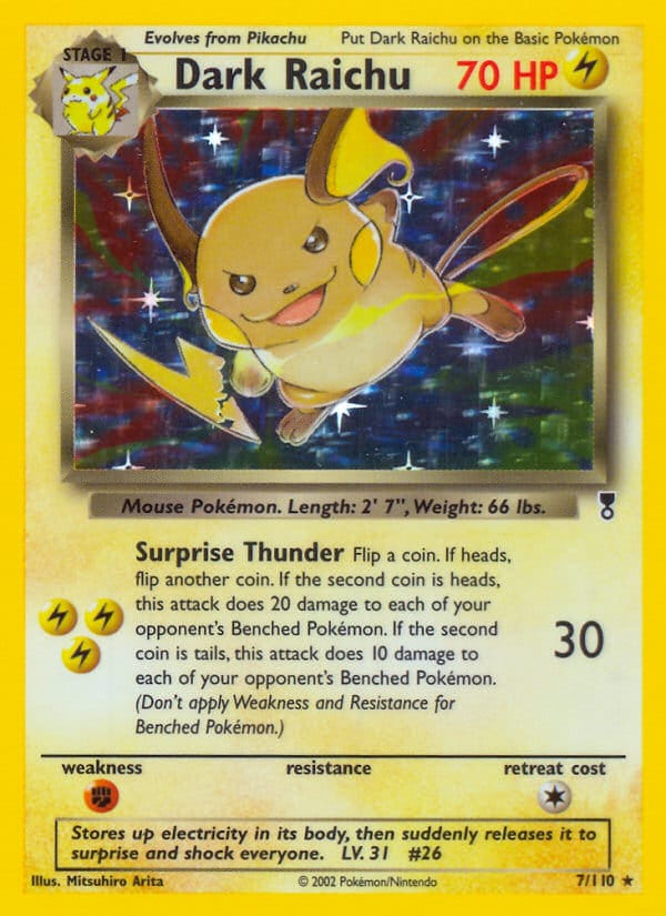 Dark Raichu, Legendary Collection · 007/110