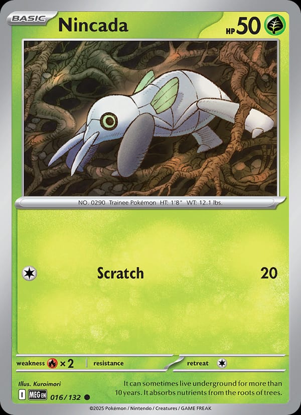 Nincada, ME01: Mega Evolution · 016/132
