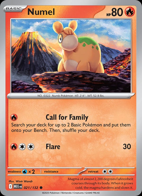 Numel, ME01: Mega Evolution · 021/132