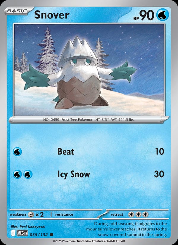 Snover, ME01: Mega Evolution · 035/132