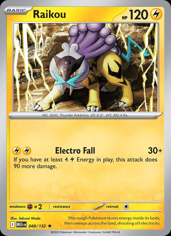 Raikou, ME01: Mega Evolution · 048/132