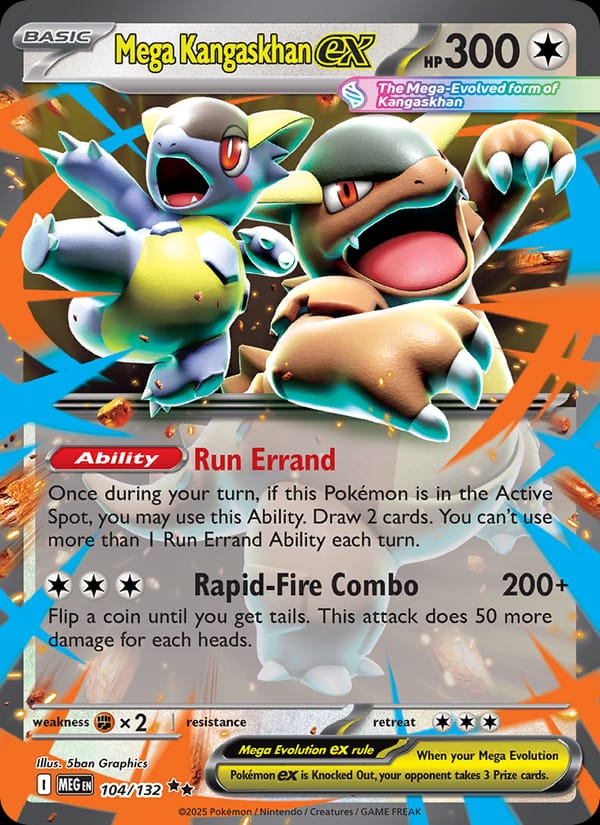 Mega Kangaskhan ex, ME01: Mega Evolution · 104/132