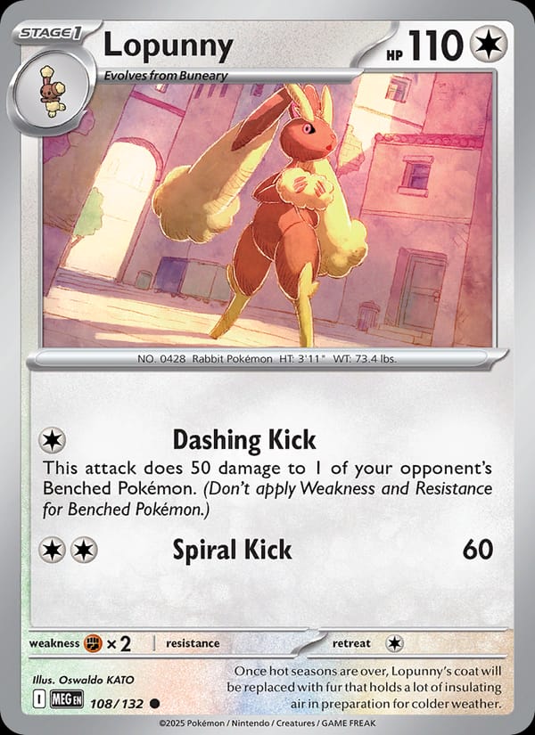Lopunny, ME01: Mega Evolution · 108/132