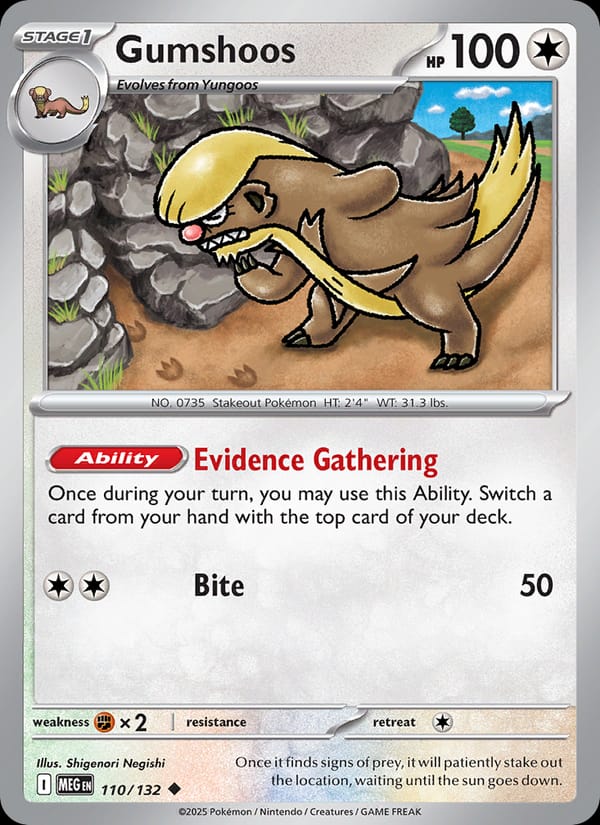 Gumshoos, ME01: Mega Evolution · 110/132