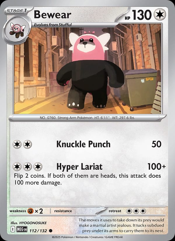 Bewear, ME01: Mega Evolution · 112/132