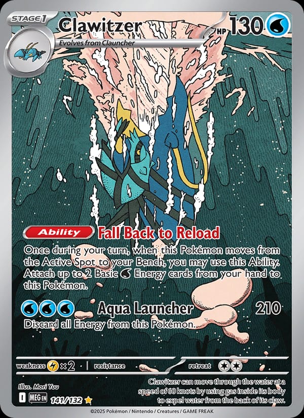 Clawitzer, ME01: Mega Evolution · 141/132