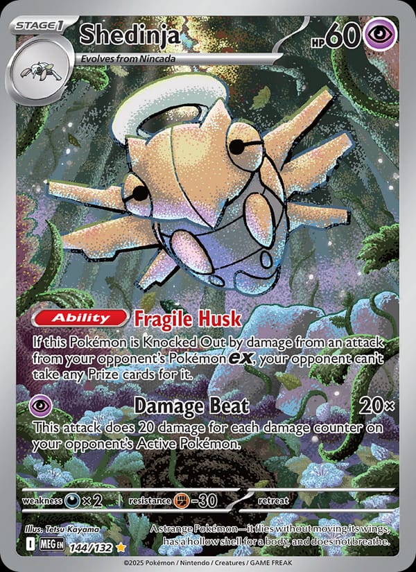 Shedinja, ME01: Mega Evolution · 144/132