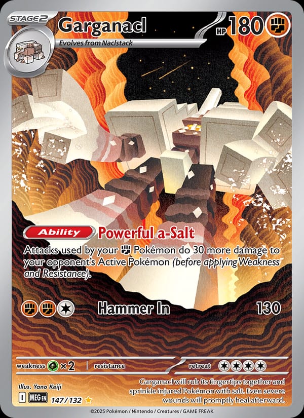 Garganacl, ME01: Mega Evolution · 147/132