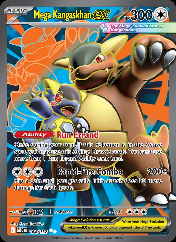 Mega Kangaskhan ex, ME01: Mega Evolution · 164/132