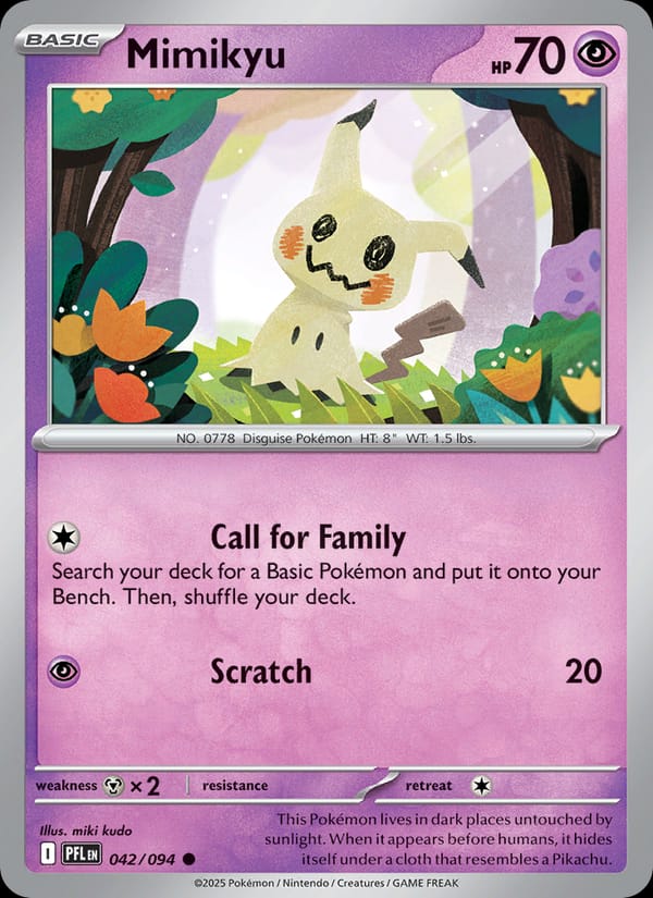 Mimikyu, ME02: Phantasmal Flames · 042/094