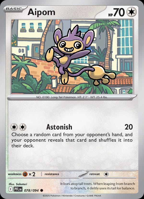 Aipom, ME02: Phantasmal Flames · 078/094