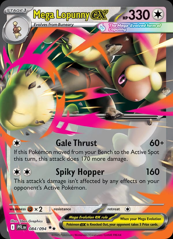 Mega Lopunny ex, ME02: Phantasmal Flames · 084/094